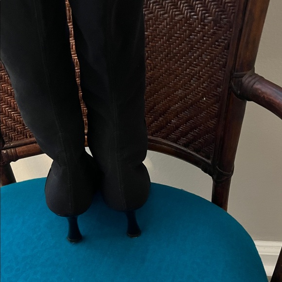 Stuart Weitzman Black Heeled Boots - Picture 3 of 5